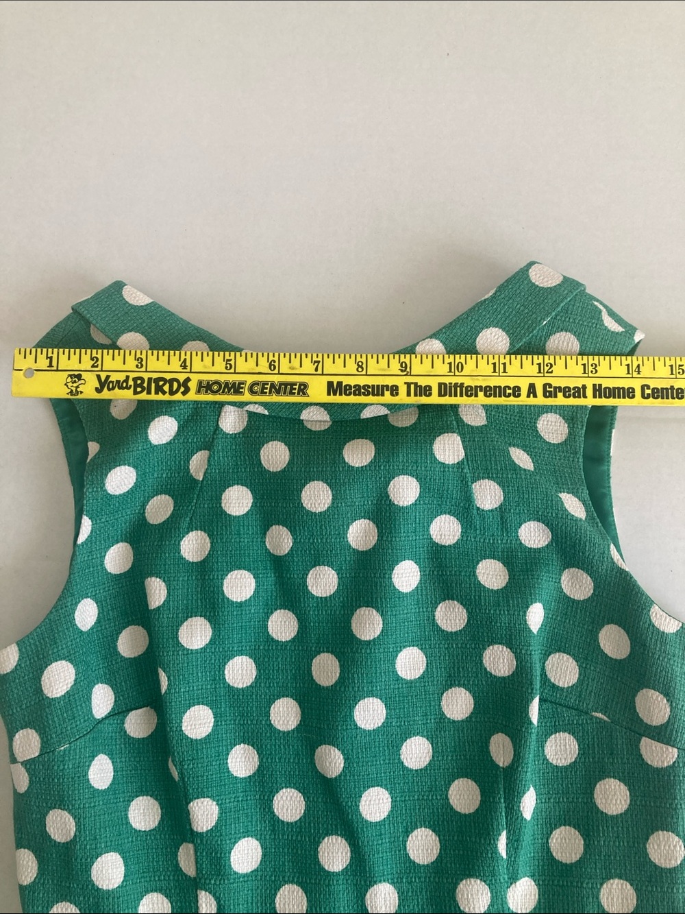 Boden Green and White Polka Dot Midi Dress Size 8L - Picture 13 of 15